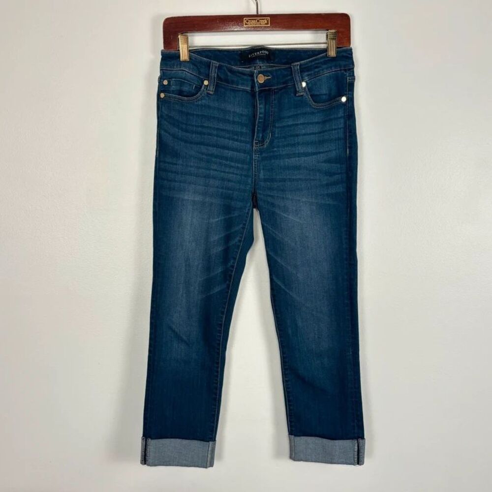 Liverpool Womens Jeans Size 6/28 Wide Rolled Cuff Crop Pants